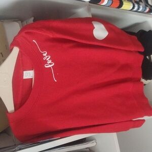 Red love sweatshirt